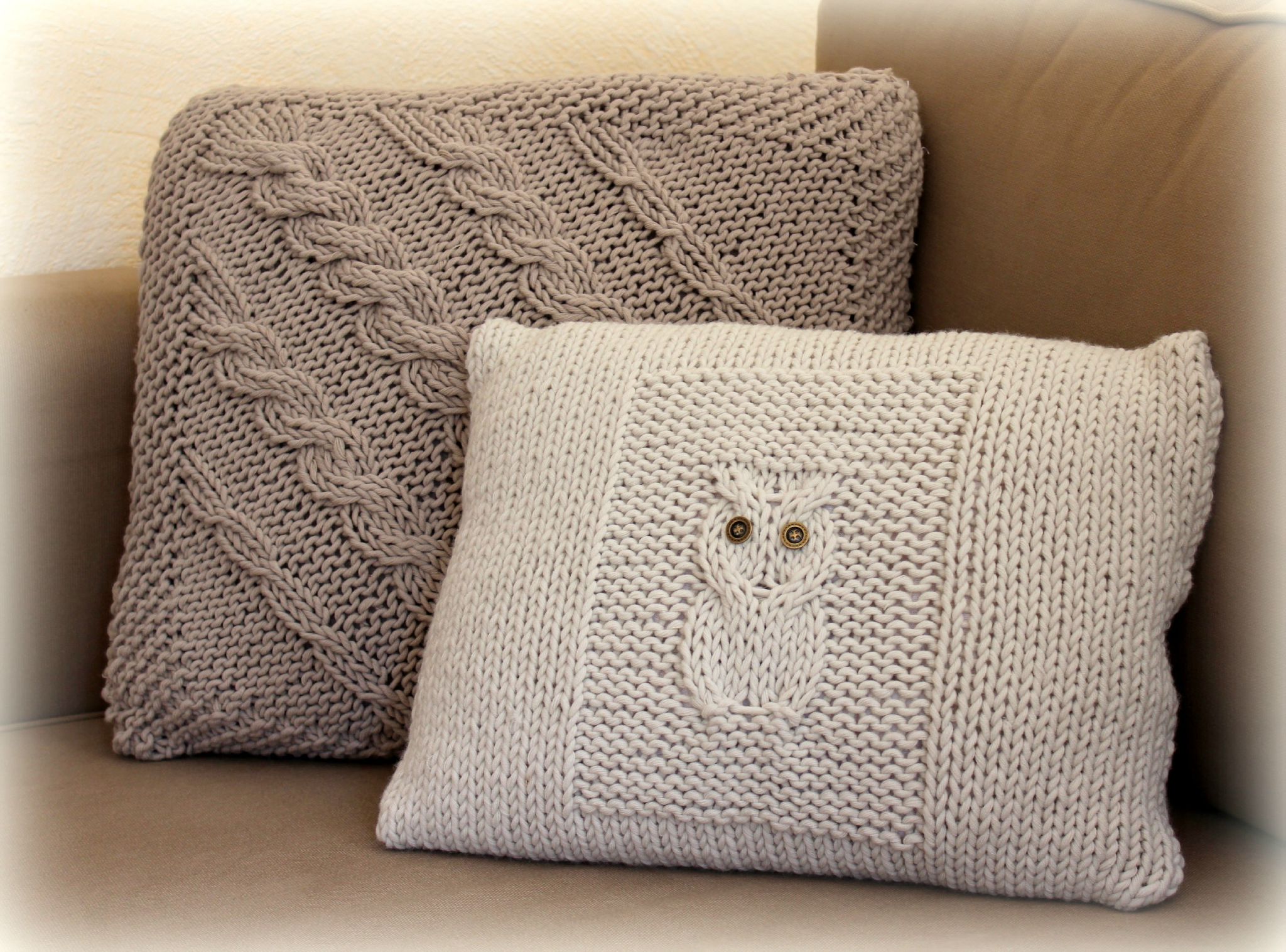 Le coussin «Hibou tout doux» logo