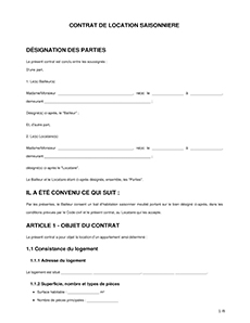 contrat de location saisonnière logo