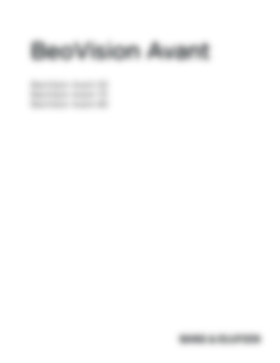BeoVision Avant