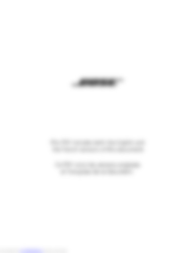 Bose radio wave II