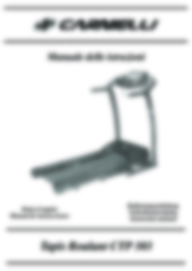 Carnielli CTP 303 Tapis roulant