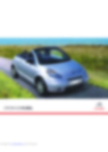 C3 Pluriel Senso Drive