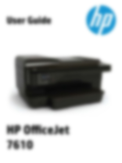 OfficeJet 7610 Series