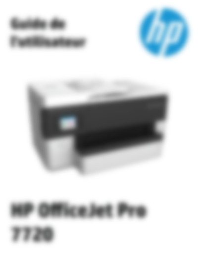 OfficeJet Pro 7720