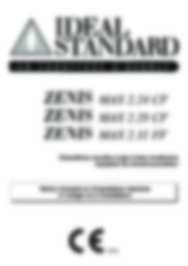IDEAL STANDARD ZENIS ST MAX 2.24 / MAX 2.28/ MAX 2.31
