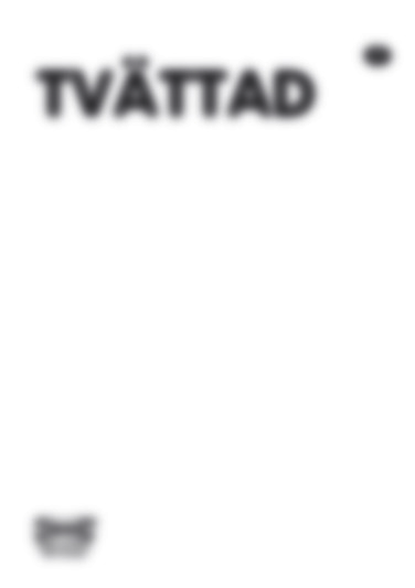 Tvattad