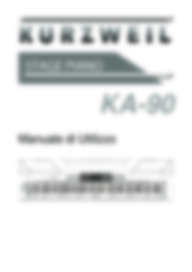 Kurzweil KA 90