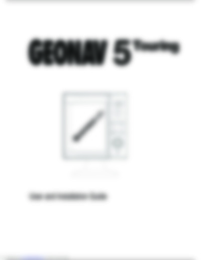 Geonav 5 turing