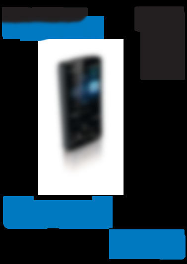 GoGEAR MP4 player SA4ARA08KF Ariaz 8GB