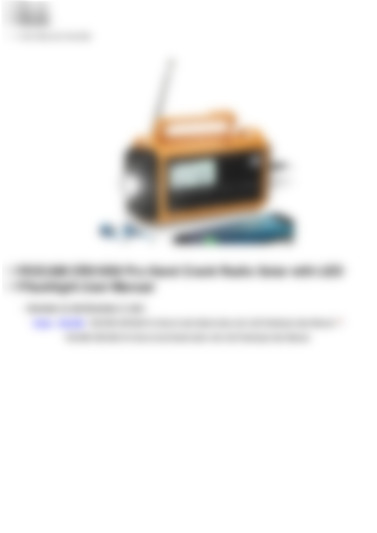 CR01009 Pro Hand Crank Radio Solar