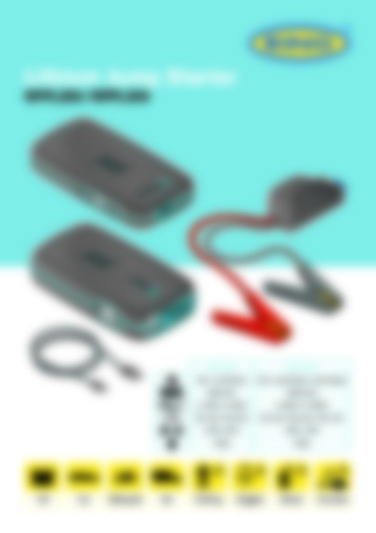 Lithium Jump Starter RPPL200/RPPL300