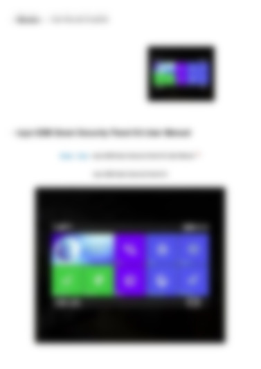 GSM Smart Security Panel Kit