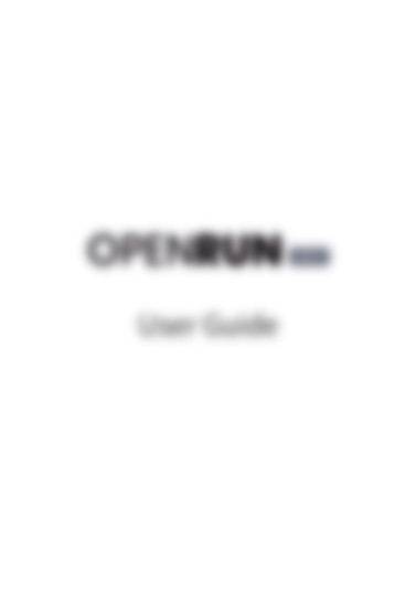 Openrun S803