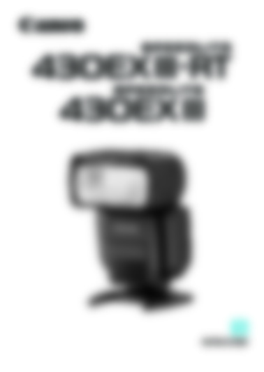Speedlite 430EX III-RT