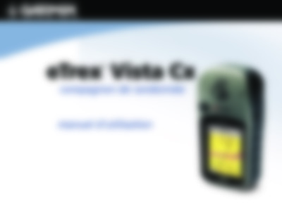 etrex vista cx