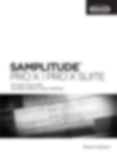 Samplitude pro x